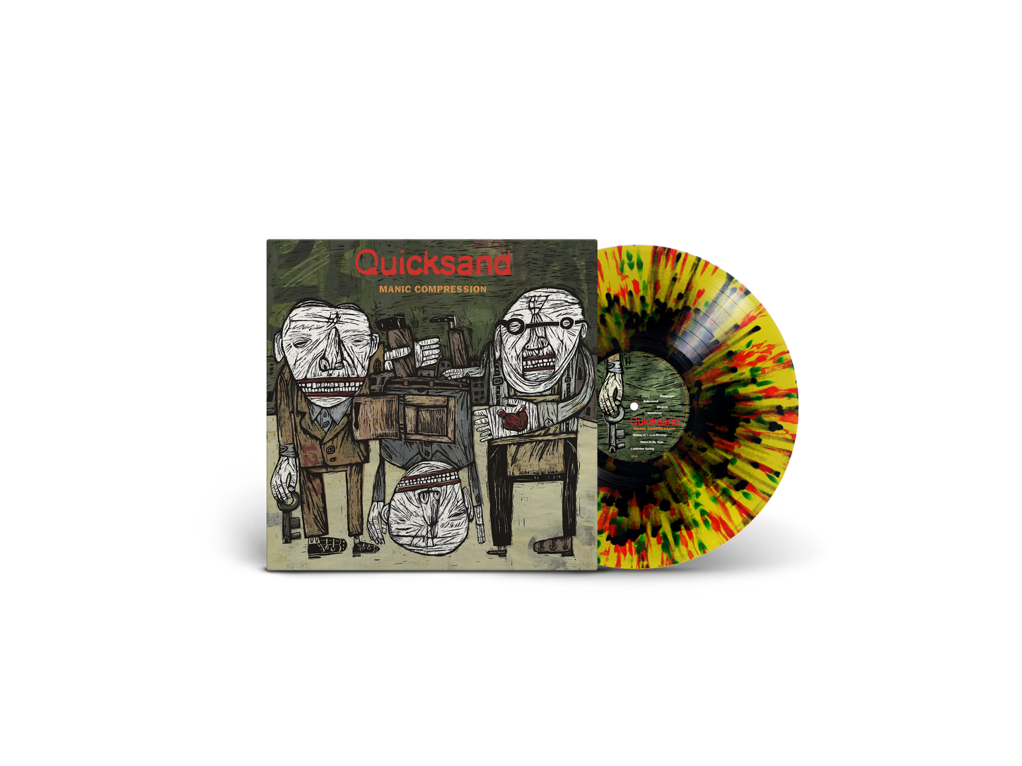 QUICKSAND ‘MANIC COMPRESSION’ 30TH ANNIVERSARY LP (Exclusive – Limited to 400, Yellow Landmine Splatter Vinyl)