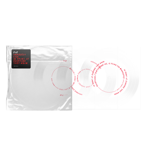 PUP 'PUP UNRAVELS LIVE IN FRONT OF EVERYONE THEY KNOW' DISC (3 Piece Flexi Disc)