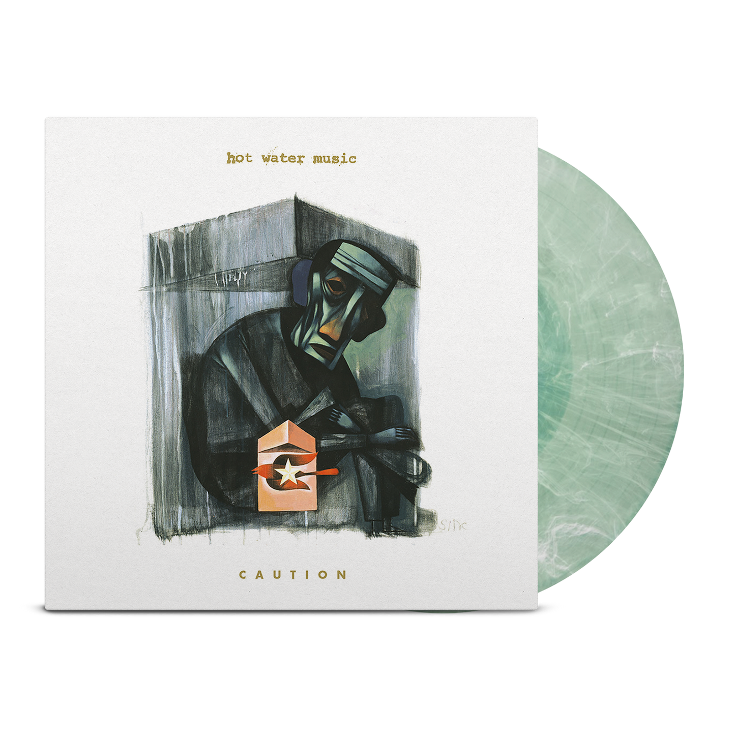 HOT WATER MUSIC ‘CAUTION’ LP (Exclusive – Limited to 300, Frosted Coke Bottle Vinyl)