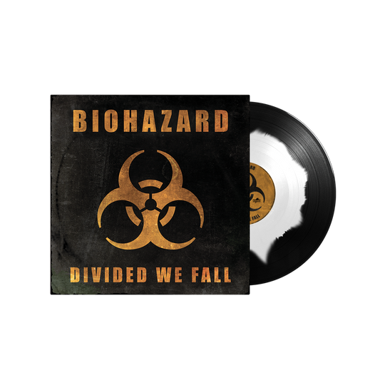 BIOHAZARD ‘DIVIDED WE FALL’ LP (Exclusive – Limited to 400, White/Black Corona Vinyl)