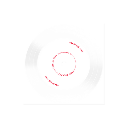PUP 'PUP UNRAVELS LIVE IN FRONT OF EVERYONE THEY KNOW' DISC (3 Piece Flexi Disc)