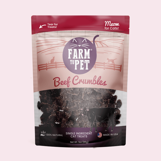Beef Crumbles Cat Treats | High Protein Treats for Cats