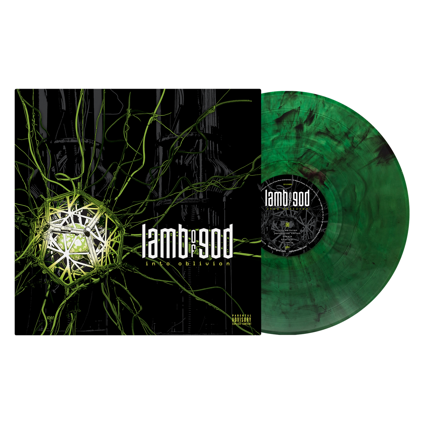 LAMB OF GOD 'INTO OBLIVION' LP (Exclusive – Green Smoke Vinyl)