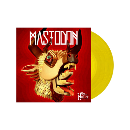 MASTODON ‘THE HUNTER’ LP (Exclusive – Yellow Vinyl) w/ SIGNED 12"x12" PAUL ROMANO PRINT